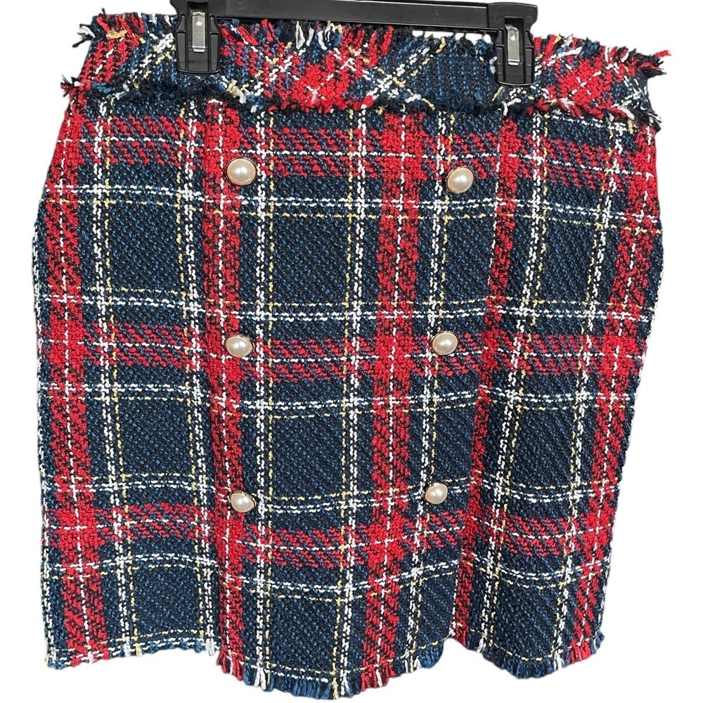 NWOT Pink Lily Plaid Skirt
